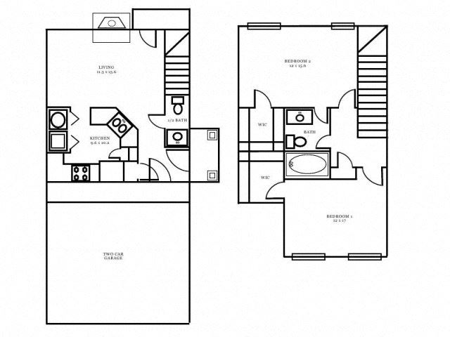 Buckingham has 900 sqft Buckingham 2x1.5 900